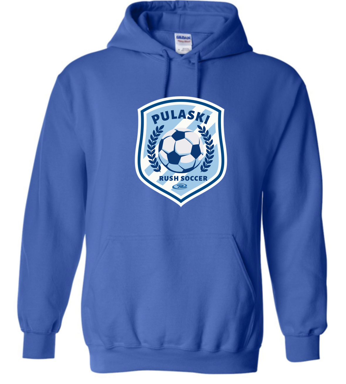 Pulaski RUSH Adult fan gear Hoodie