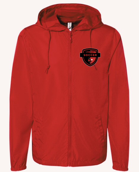 Laquey Soccer Independent Trading Co. - Lightweight Windbreaker Full-Zip Jacket