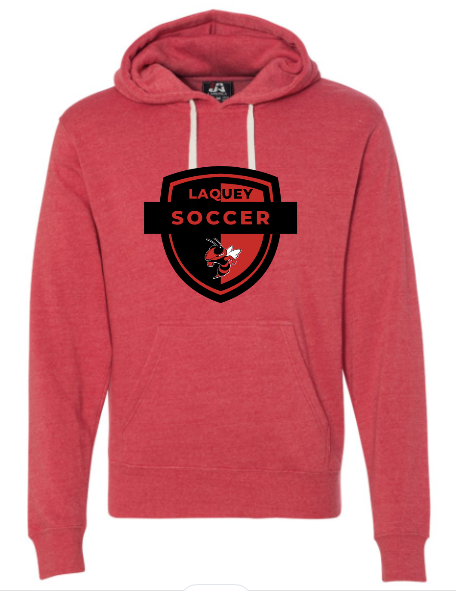 J. America - ADULT Triblend Fleece Hooded Sweatshirt