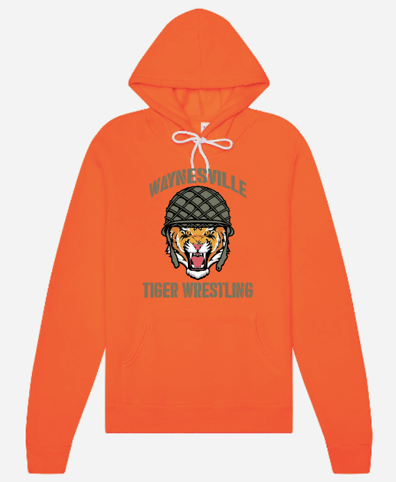 Waynesville Adult - J. America - Sponge Fleece Hoodie/Sweatshirt ORANGE