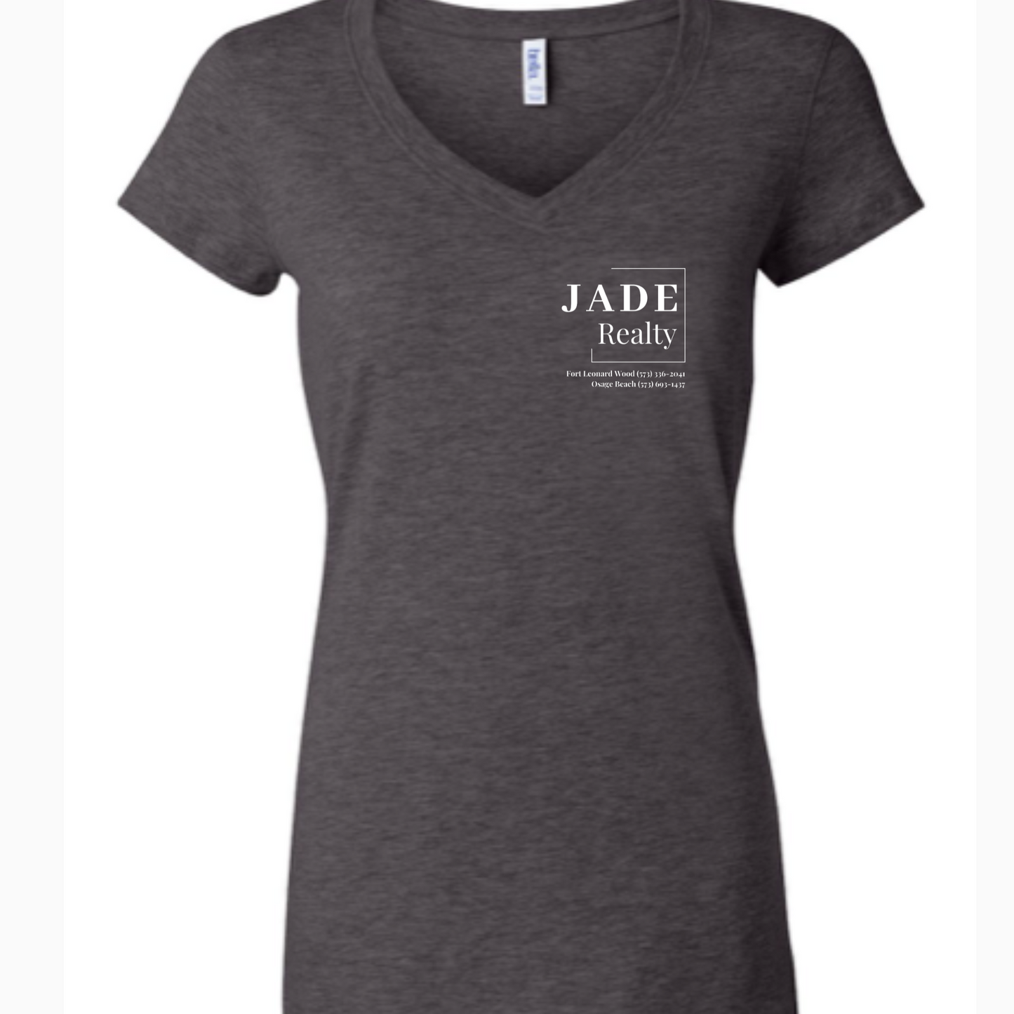 Jade Realty BELLA + CANVAS - Women’s Jersey V-Neck Tee