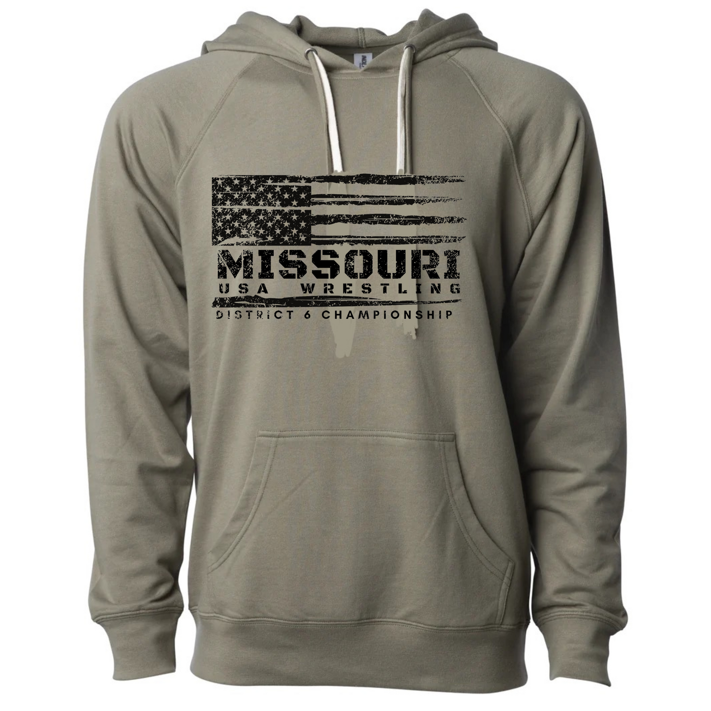 District 6 Independent Trading Co. - Icon Lightweight Loopback Terry Hooded Sweatshirt