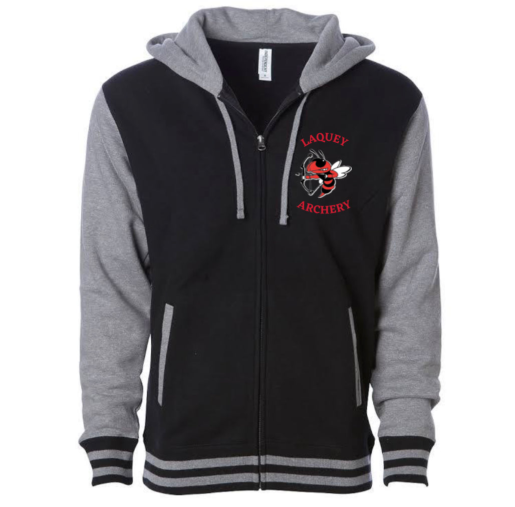 Independent Trading Co. - Unisex Heavyweight Varsity Full-Zip Hooded Sweatshirt