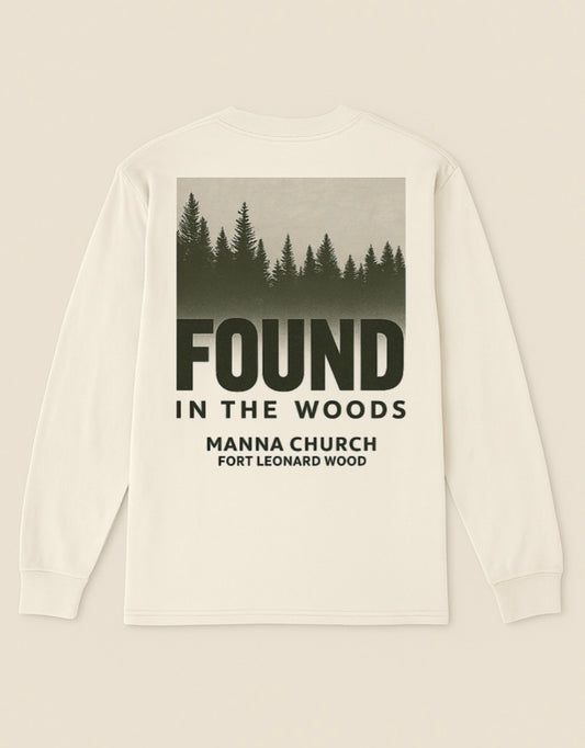 Manna Found in the Woods Heavyweight Long Sleeve T-Shirt - Comfort Colors 6014